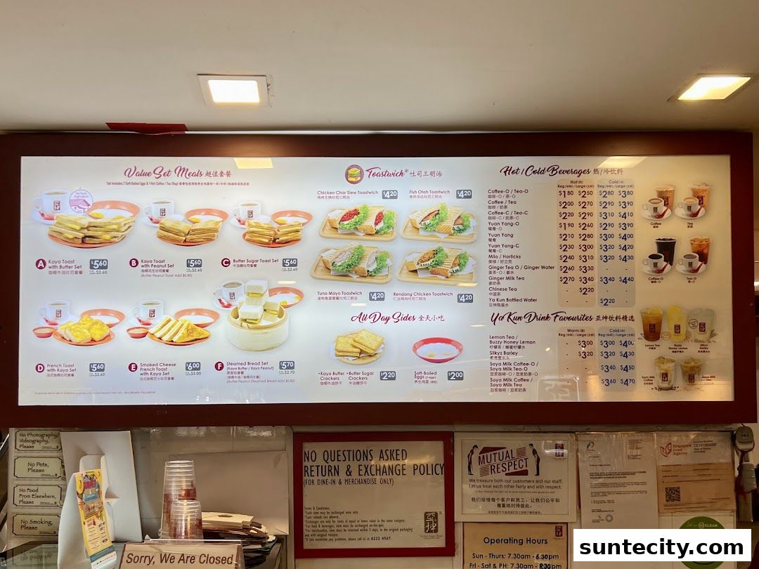 Ya Kun Kaya Toast Suntec City East Tower Basement 1