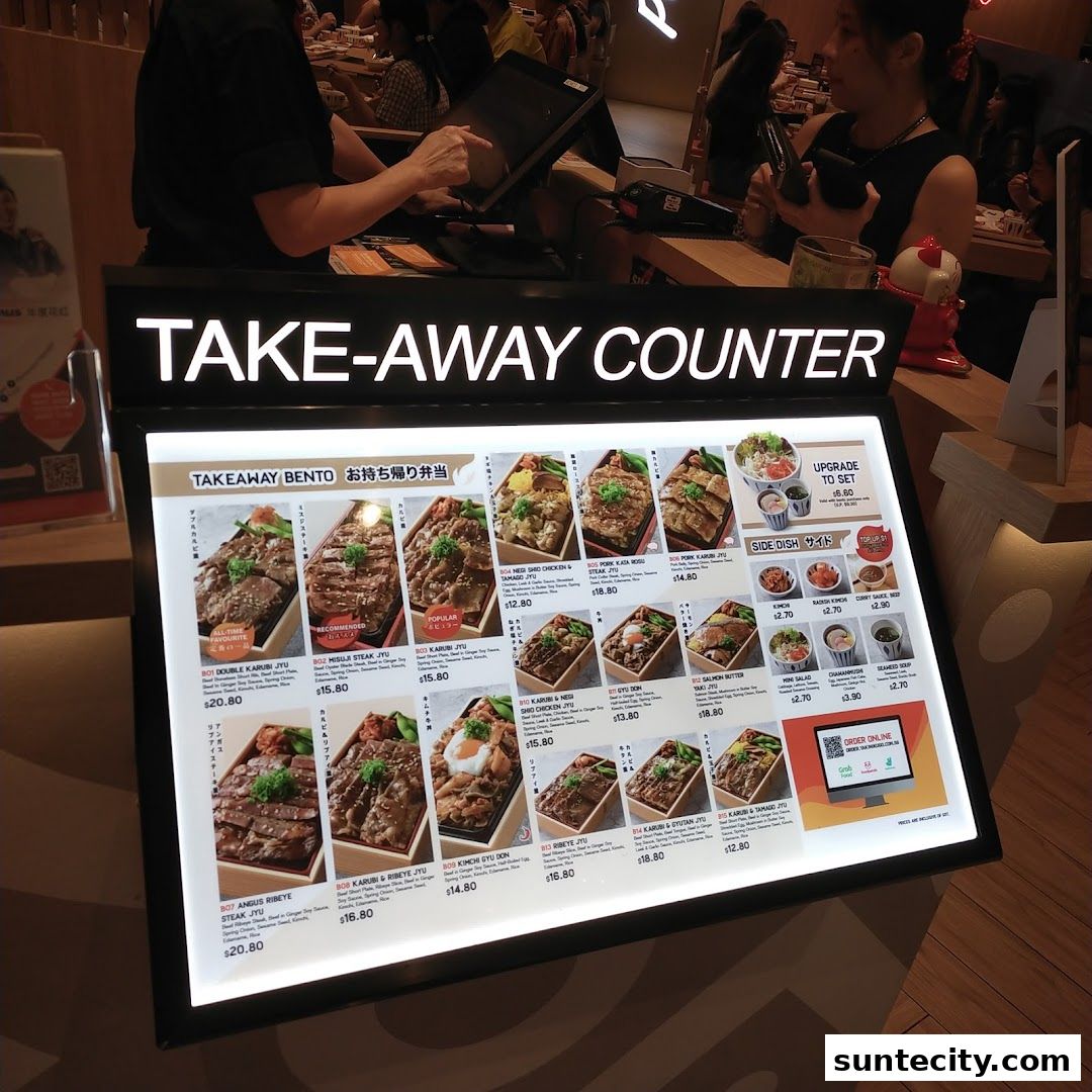 Menu page for Yakiniku-GO Plus