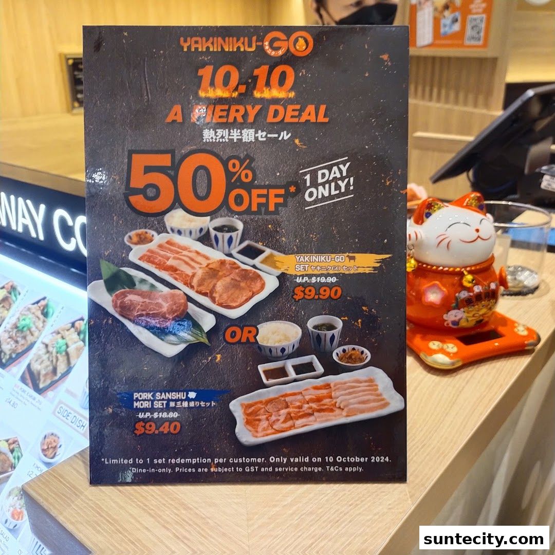Menu page for Yakiniku-GO Plus